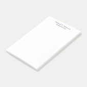 Retro-Stil Elegant Schlicht, einfach und weiß Post-it Klebezettel (angewinkelt)