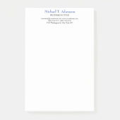 Retro-Stil Elegant Schlicht, einfach und weiß Post-it Klebezettel (Vorderseite)