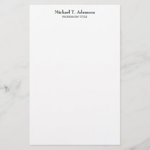 Retro-Stil Elegant Schlicht Einfach Weiß Briefpapier