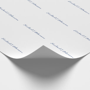 Retro-Stil Elegant Schlicht Einfach Weiße Kalligra Geschenkpapier