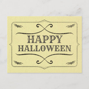 Retro-Stil Frohes Halloween Postkarte