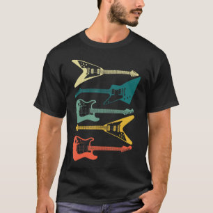 Retro-Stil, Gitarre für Damen Gitarre T-Shirt