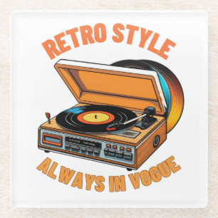 Retro-Stil, immer in Mode Glasuntersetzer