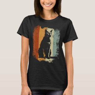 Retro-Stil-Katze Russische Blaue T-Shirt