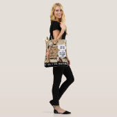 Retro-Stil Katze Sarkastischer Humor Tasche (Am Model)