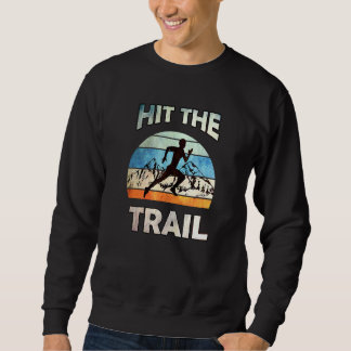 Retro-Stil Laufen Hit The Trail Runner Vintage G Sweatshirt