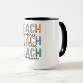 Retro-Stil Lehrer Tasse (VorderseiteRechts)