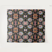 Retro-Stil Mehrfarbige Blumendekoration Wandteppich (Vorderseite (Horizontal))