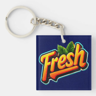Retro-Stil Minty Fresh Acryl-Schlüsselanhänger Schlüsselanhänger