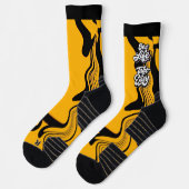 Retro-Stil-Motivations-Typografie-Zitat Socken (Links)