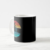 Retro-Stil Mountainbiker Radfahren Geschenk Kaffeetasse (Vorderseite Links)