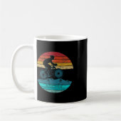 Retro-Stil Mountainbiker Radfahren Geschenk Kaffeetasse (Links)