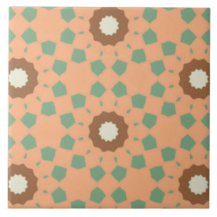 Retro-Stil nahtloses Blumenmuster Fliese