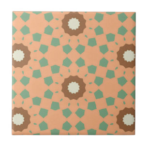 Retro-Stil nahtloses Blumenmuster Fliese