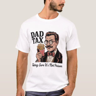 Retro-Stil Papa Steuer Lustig Vatertag T-Shirt