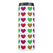 Retro Stil Pop der 50er Jahre Art Couple Kissing B Thermosbecher (Rückseite)