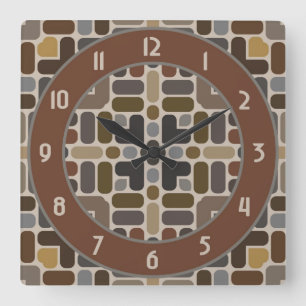 Retro Stil Quadratische Wanduhr