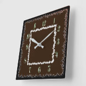 Retro-Stil Quadratische Wanduhr (Winkel)