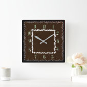Retro-Stil Quadratische Wanduhr (Zuhause)
