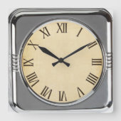 Retro-Stil Quadratische Wanduhr (Vorderseite)