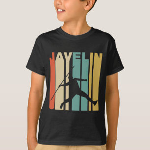 Retro-Stil Speerwurf Leichtathletik T-Shirt