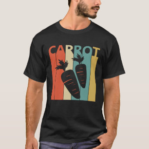 Retro-Stil Süße Karotte Gemüse T-Shirt