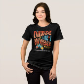 Retro Stil Tap Dance Mutter Anpassbar Tri-Blend Shirt (Vorderseite voll)