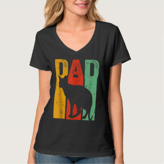 Retro-Stil Vintage-Bester Sphynx-Kater Papa T-Shirt