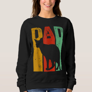 Retro-Stil Vintage-Bester Sphynx-Kater-Vater Sweatshirt