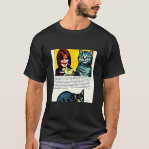 Retro-Stil Vintage-Werbung Hübsch Katzen Kätzchen  T-Shirt
