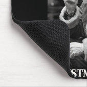 Retro-Stil Weihnachtsmann raucht Zigarette Weihnac Mousepad (Ecke)