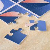 Retro stilisierte Blume: Mosaikmuster. Puzzle (Seite)