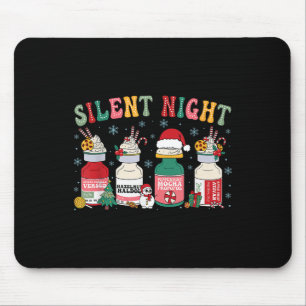 Retro Stille Nacht Intensivstation Krankenpfleger  Mousepad