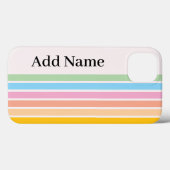 Retro Stilvoll Moderner Personalisierter Name Clas Case-Mate iPhone Hülle (Rückseite (Horizontal))