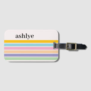 RETRO STILVOLLE MODERNE PERSONALISIERTE NAME GEPÄCKANHÄNGER
