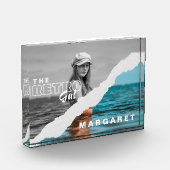 Retro Stilvolle Schwarz/Weiß Portrait Foto Display (Links)