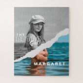 Retro Stilvolle Schwarz/Weiß Portrait Foto Display Puzzle (Vertikal)