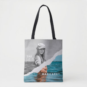 Retro Stilvolle Schwarz/Weiß Portrait Foto Display Tasche