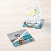 Retro Stilvolle Schwarz/Weiß Portrait Foto Display Untersetzer (Vor Ort)