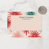 Retro Stilvolle Weihnachtsfeierlichkeiten Mitteilungskarte (Vorderseite/Rückseite Beispiel)