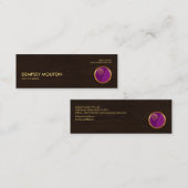 Retro stilvoller beruflicher hölzerner Korn Mini Visitenkarte (Vorne/Hinten)