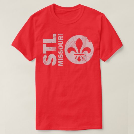 Retro Stl St Louis Missouri T-Shirt (Design vorne)