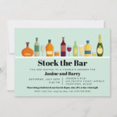 Retro Stock die Bar-Party Einladung (Vorderseite)