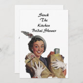 Retro Stock Die Küchendusche Einladungen (Vorne/Hinten)