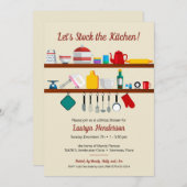 Retro Stock the Kitchen Brautparty Einladung (Vorne/Hinten)