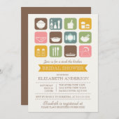 Retro Stock the Kitchen Bridal Dusche Einladung (Vorne/Hinten)