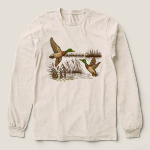 Retro-Stockenten Herbst   90er Vintage-Wasserwild  Tri-Blend Shirt