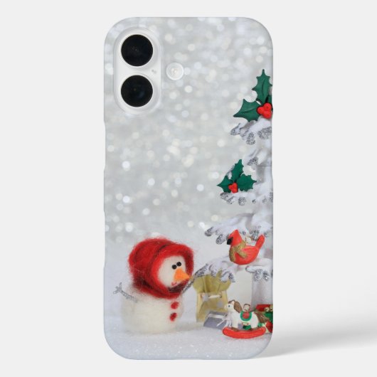Retro-Stop-Motion-Weihnachtsstil Case-Mate iPhone Hülle (Rückseite)