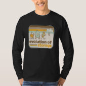 Retro Storage Evolution Disk USB Stick Cloud Geeky T-Shirt (Vorderseite)