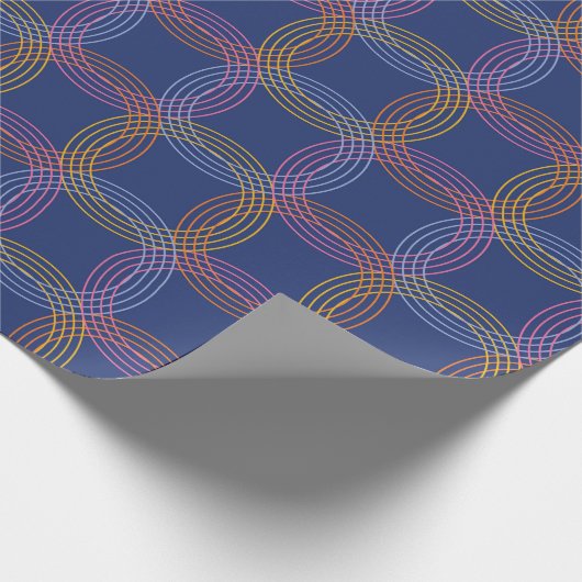 Retro-Strahlung Geschenkpapier (Ecke)